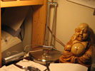 hard working Buddha